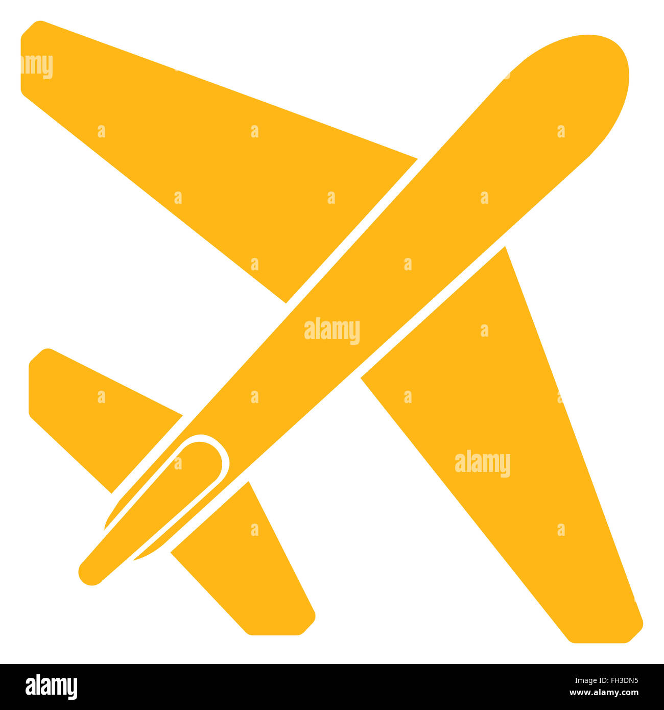 Jet Airplane Flat Icon Stock Photo - Alamy
