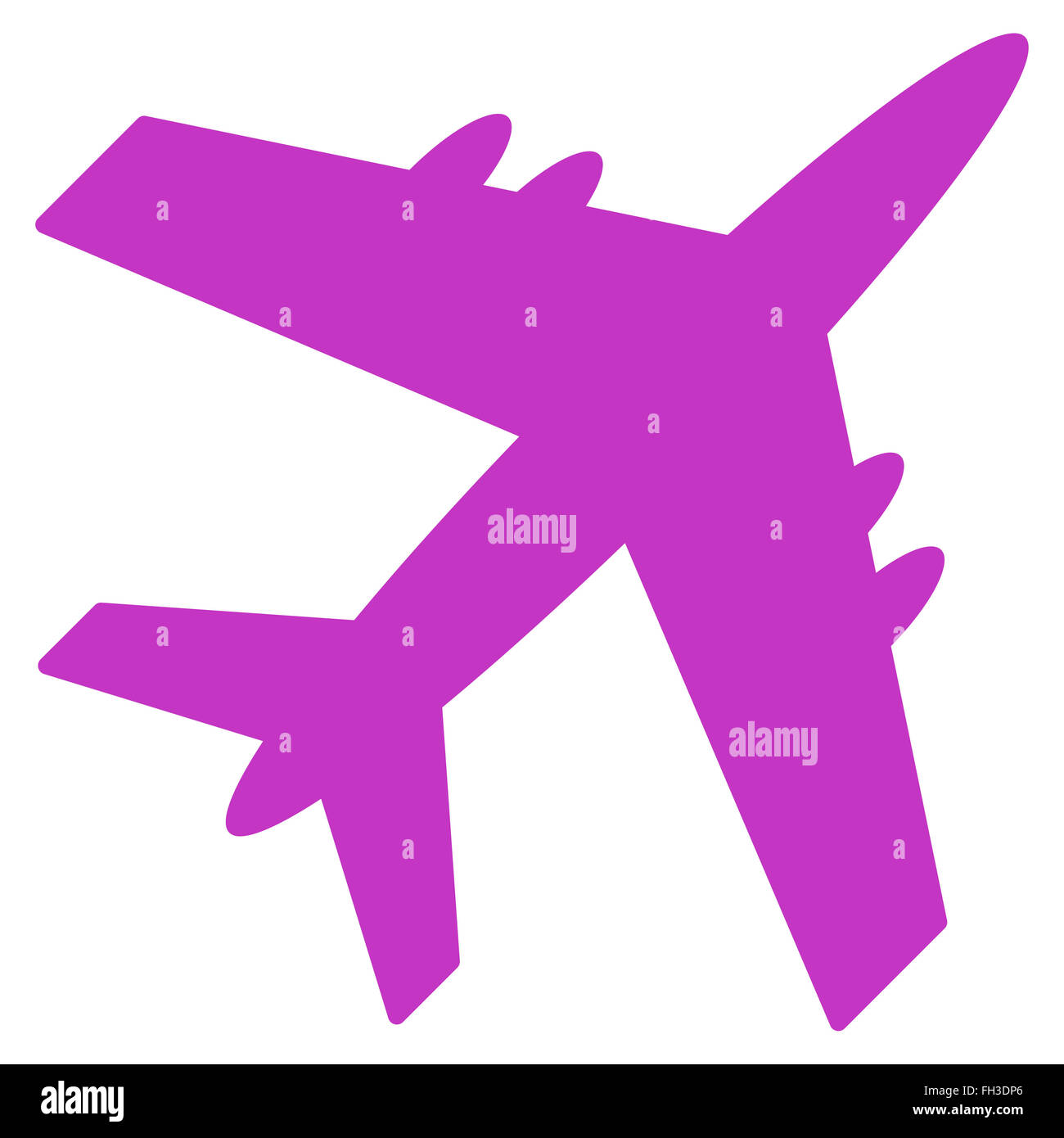 Aircraft Flat Icon Stock Photo - Alamy
