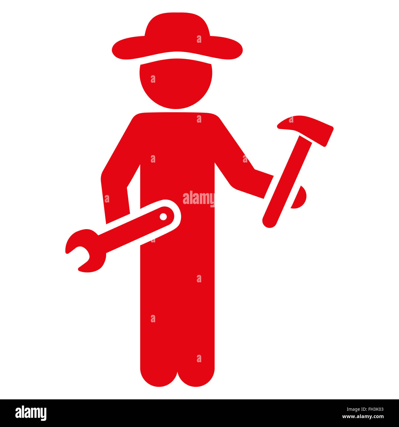 Human Figure Serviceman Icon Stock Photo - Alamy