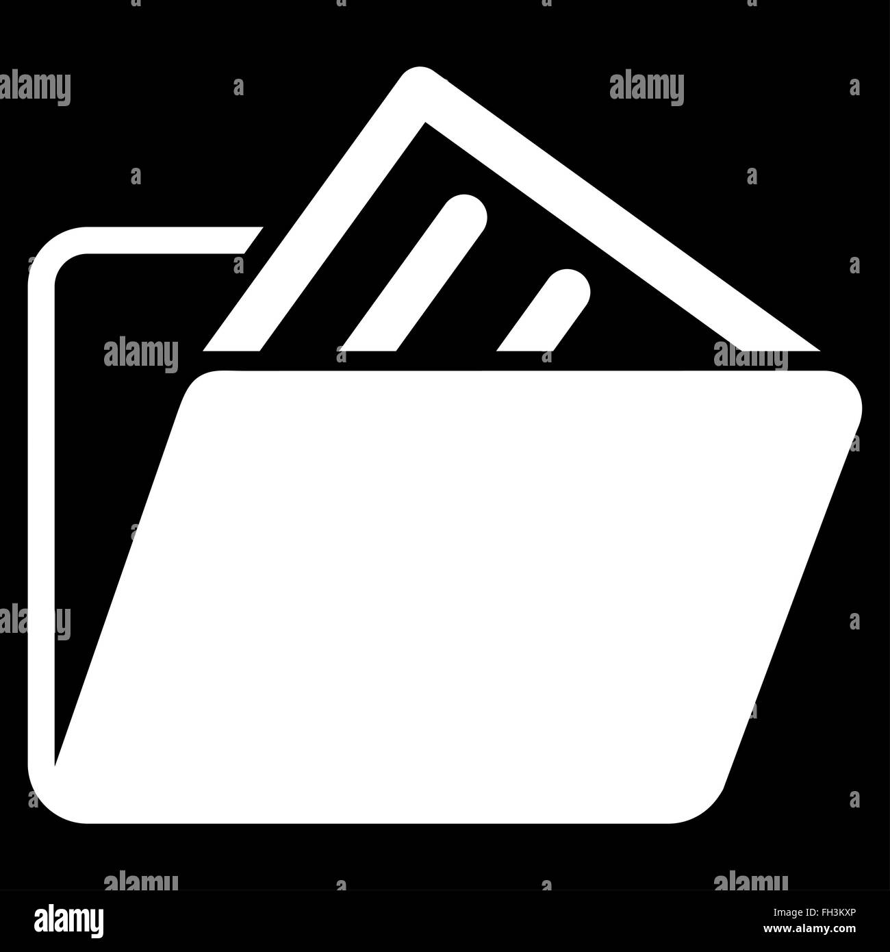 Document Folder Icon Stock Photo - Alamy