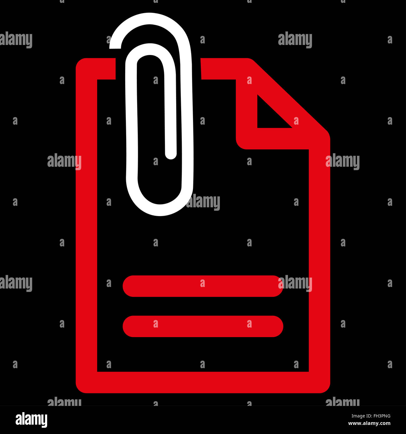 Attach Document Icon Stock Photo - Alamy