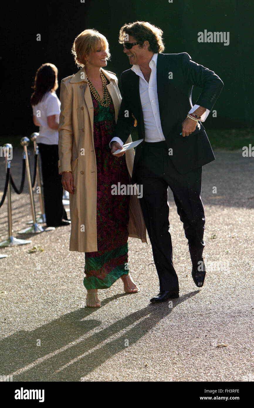 Uma Thurman pictured in Hyde park at Nelson Mandela party (credit image © Jack Ludlam) Stock Photo