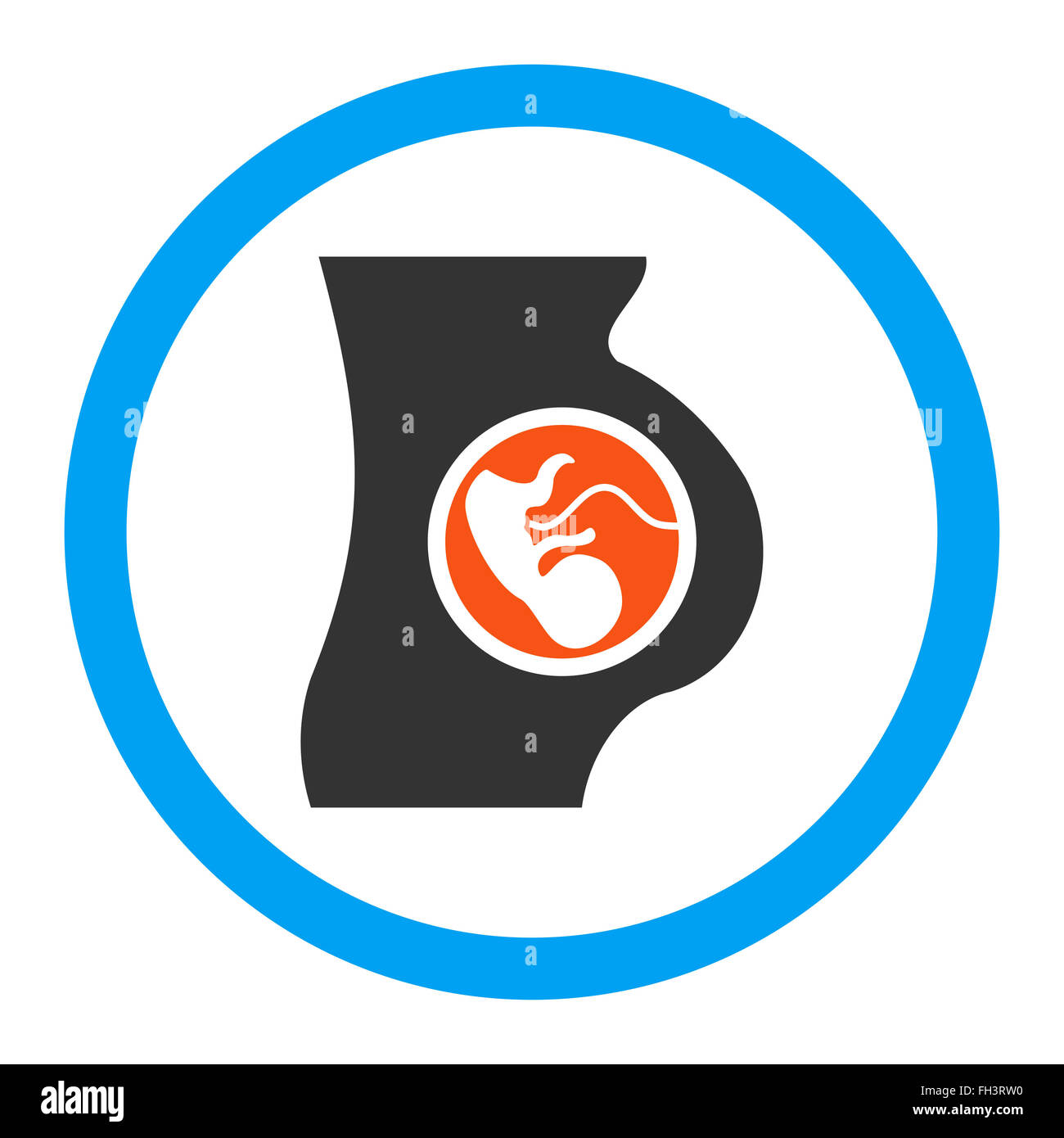 Pregnancy Rounded Vector Icon Stock Photo - Alamy