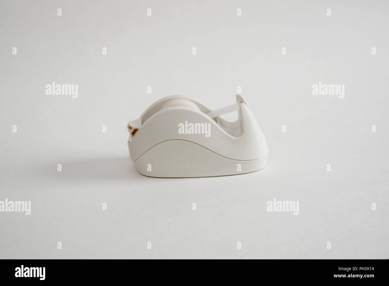 Elegant white tape dispenser Stock Photo Alamy