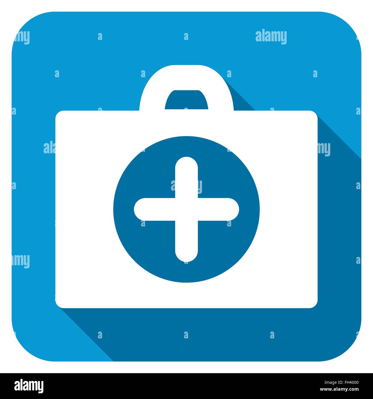 First Aid Longshadow Icon Stock Photo - Alamy