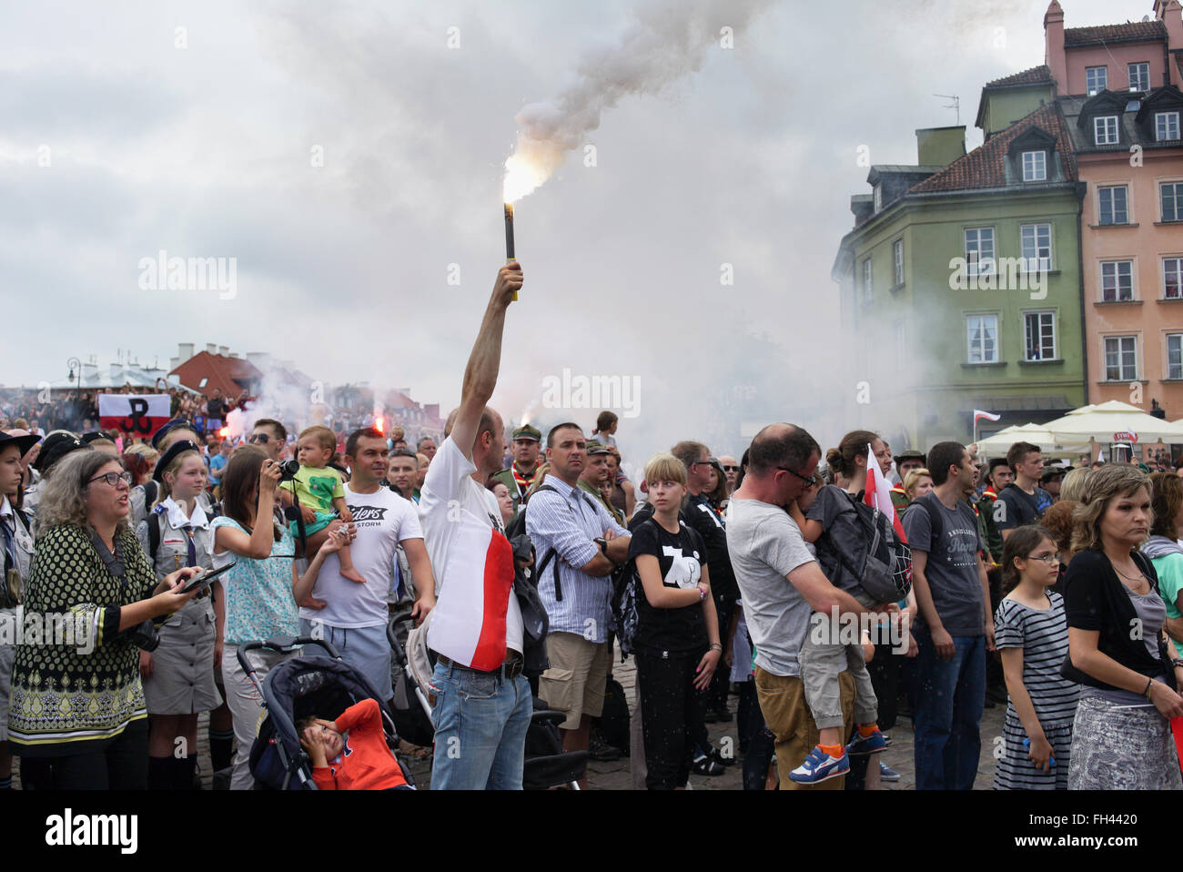 Commemoration of 71st anniversary of Warsaw Uprising 1944 (Poland Stock ...