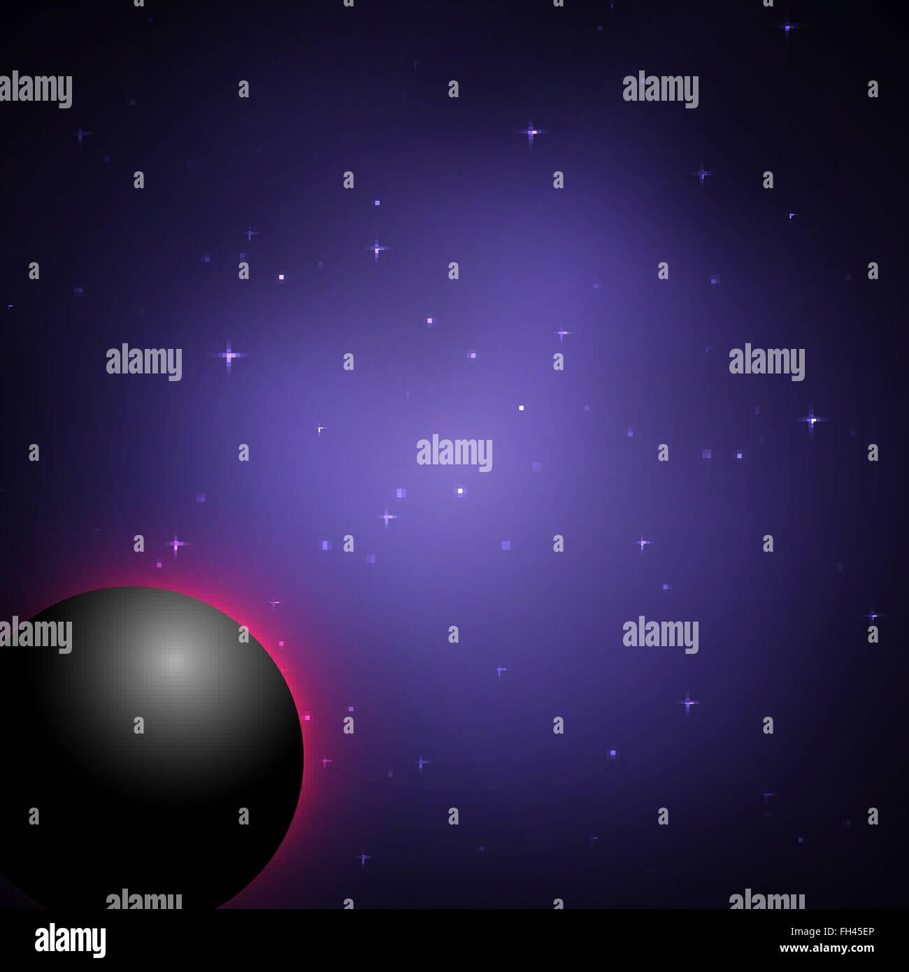 Dark starry night sky stars Stock Vector Images - Alamy