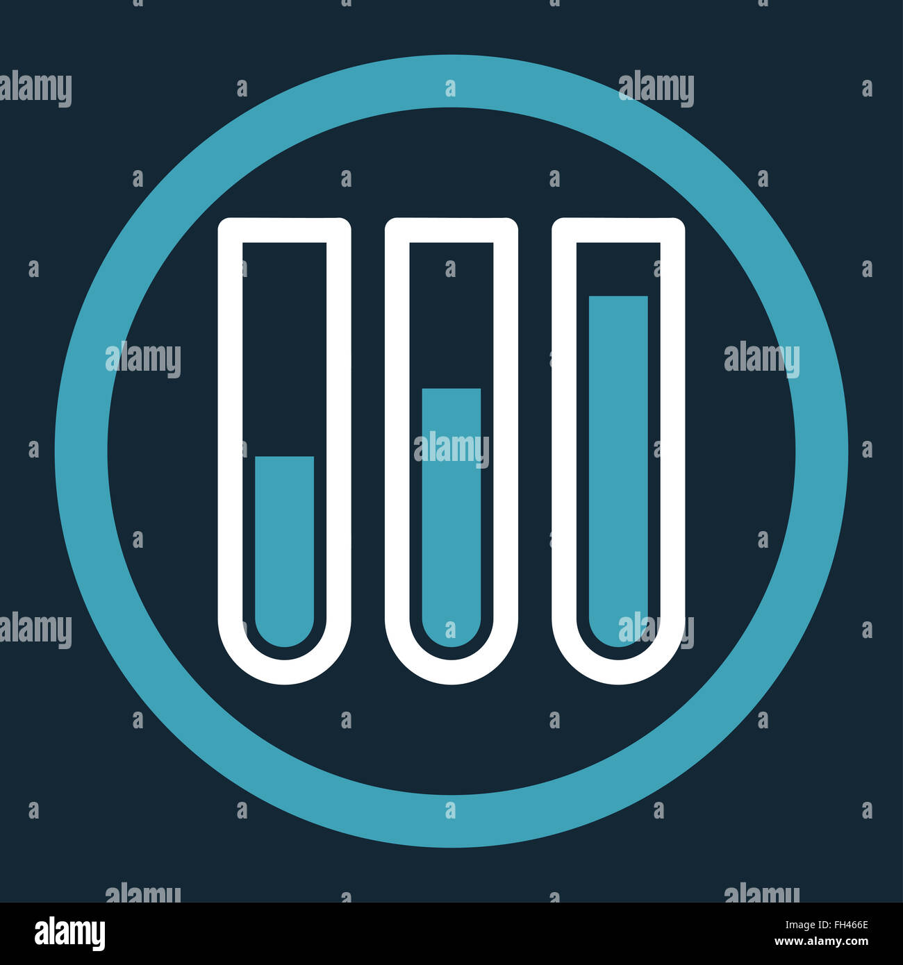 Blood Analysis Rounded Vector Icon Stock Photo - Alamy