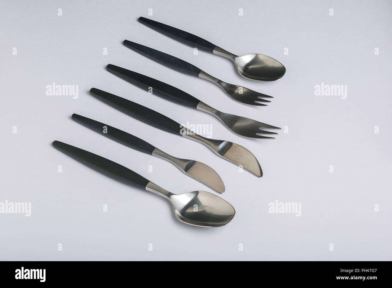 Modernist "Focus de Luxe" cutlery made by Gense of Sweden and ...