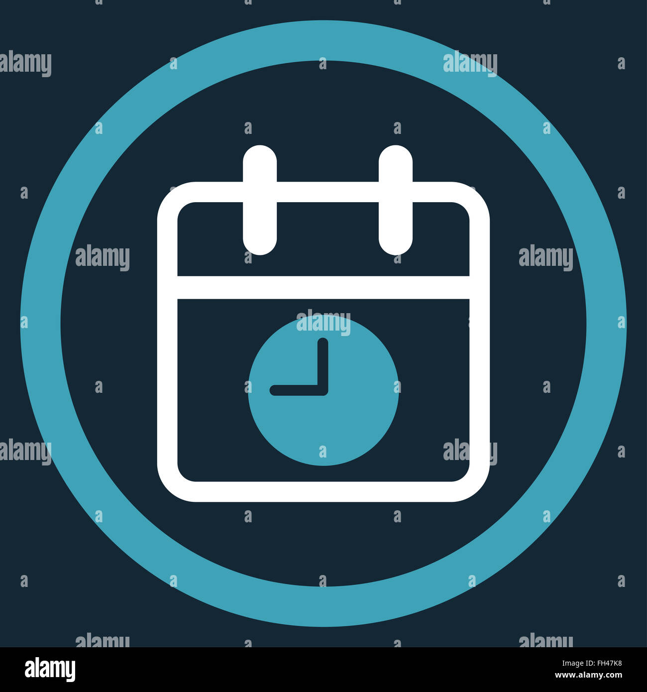 Date And Time Icon Stock Photo - Alamy