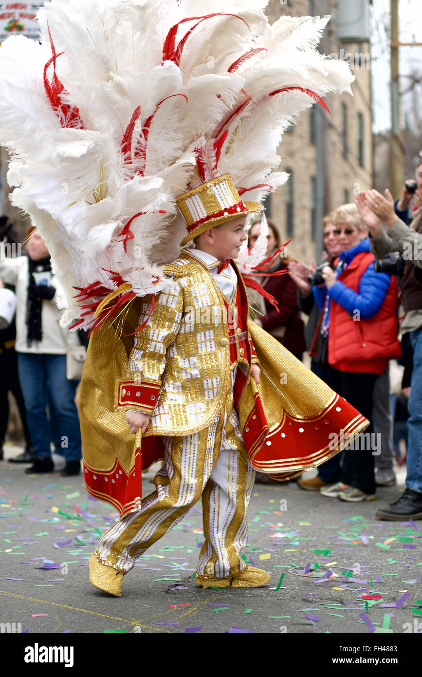 2nd annual Mummers' Mardi Gras parade brings many to Manayunk to see