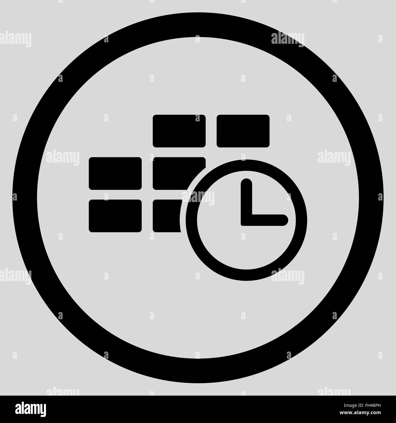 Time Table Icon Stock Photo - Alamy