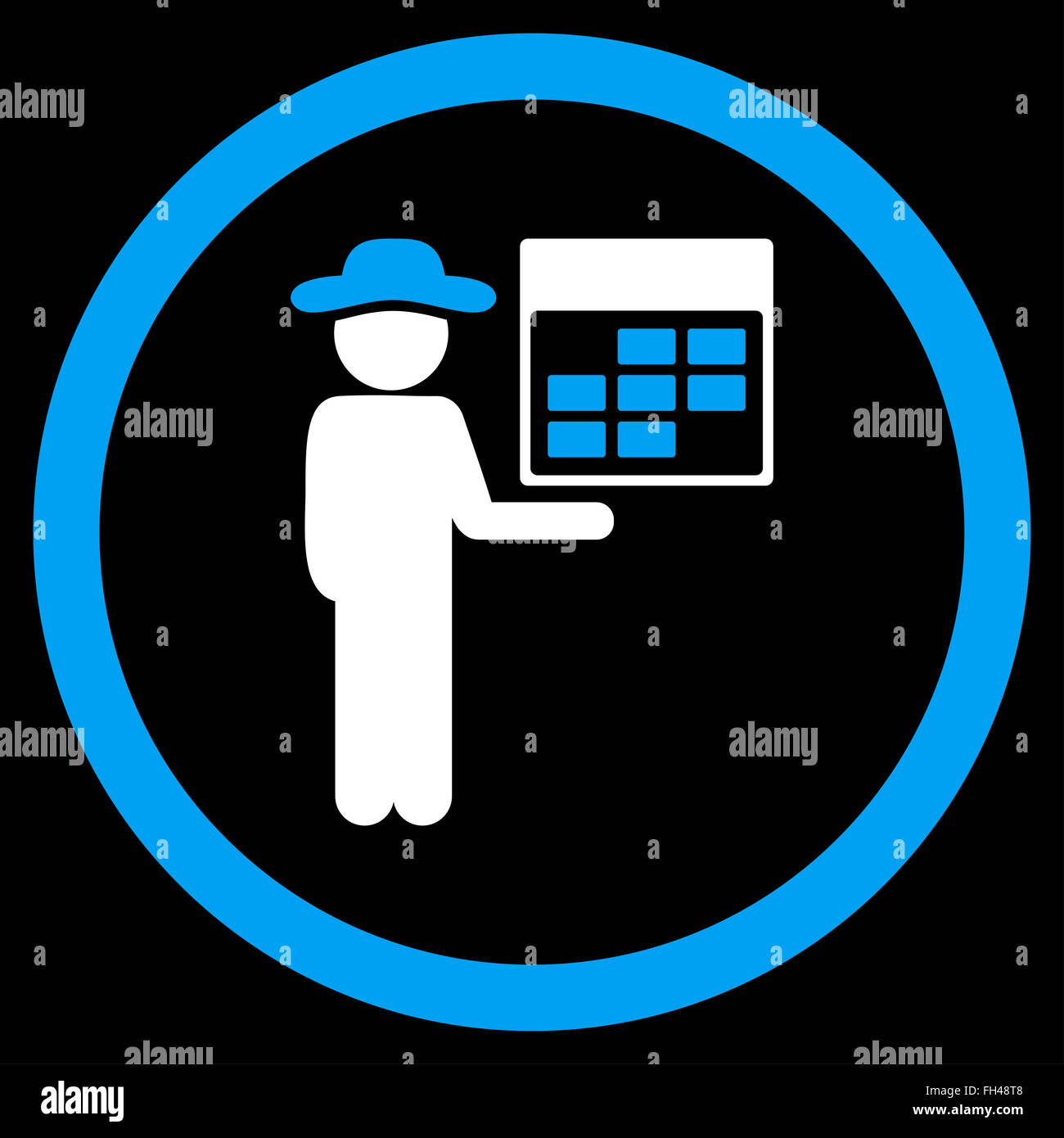 Man Organizer Icon Stock Photo - Alamy