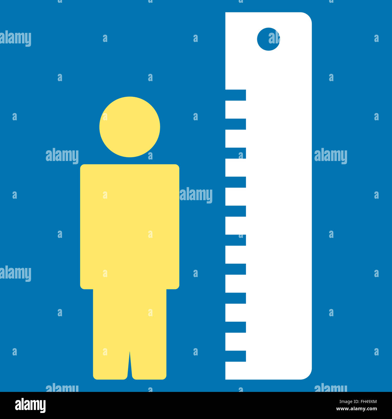 Height Meter Icon Stock Photo - Alamy