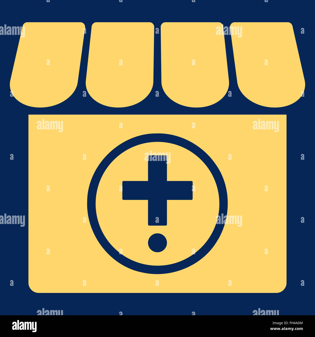 Drugstore Flat Icon Stock Photo - Alamy