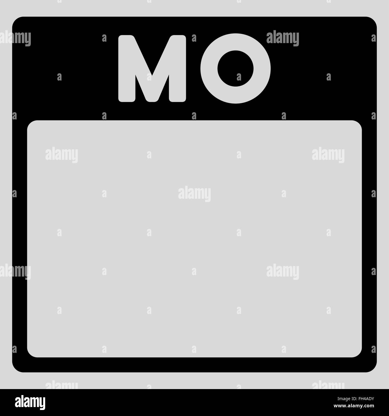 Monday Flat Icon Stock Photo - Alamy