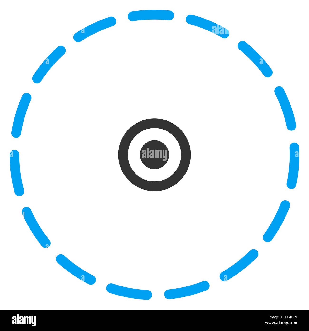 Circle Area Icon Stock Photo - Alamy