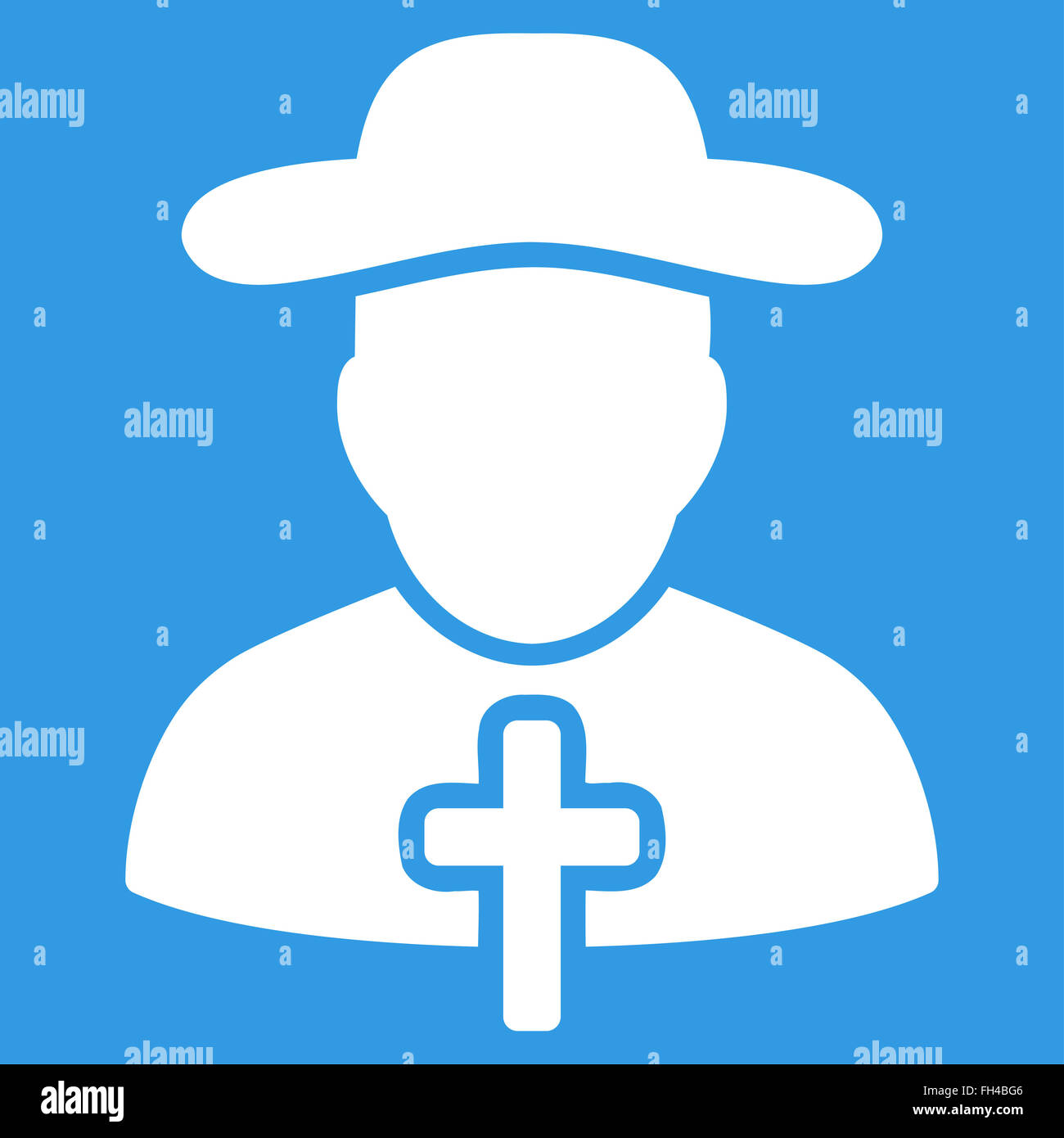 Cleric Flat Icon Stock Photo - Alamy
