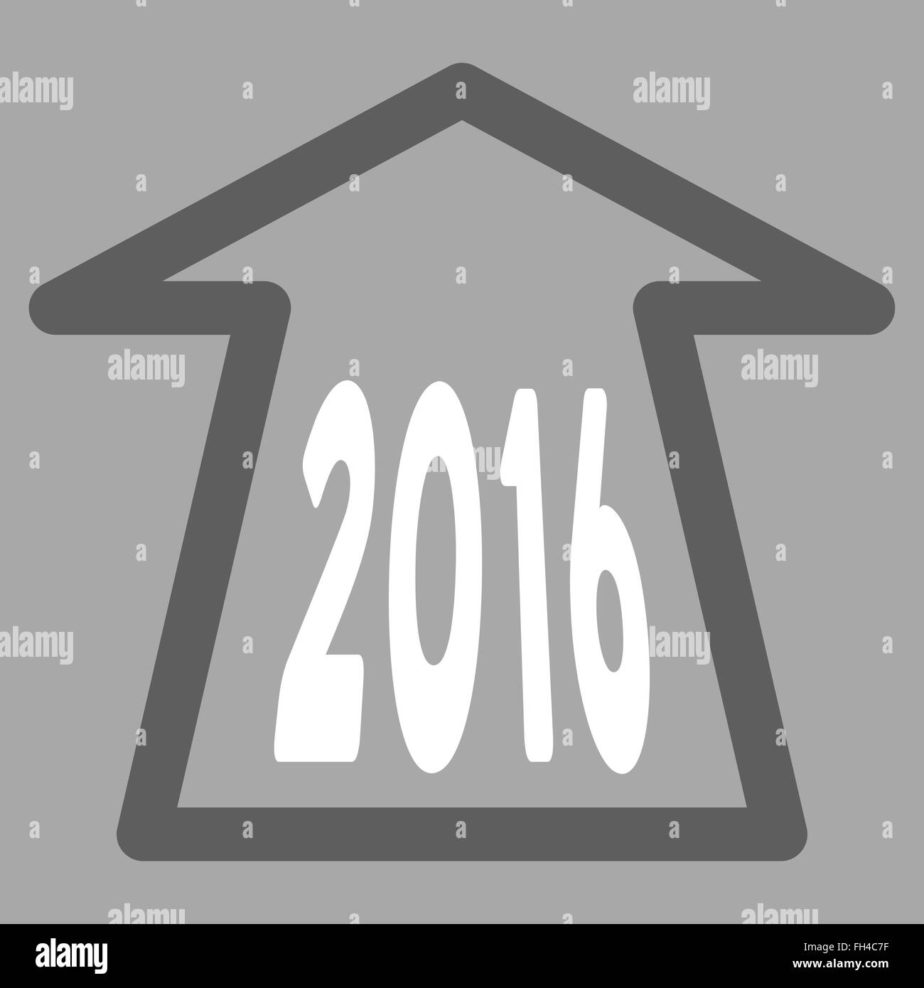 2016 Ahead Arrow Icon Stock Photo - Alamy