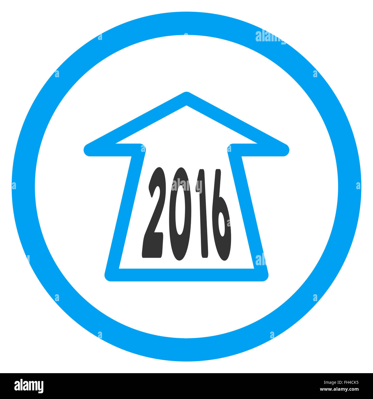 2016 Ahead Arrow Icon Stock Photo - Alamy