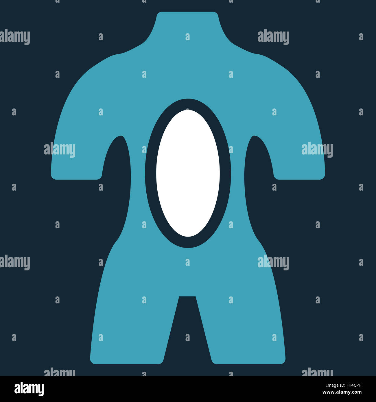 Anatomy Flat Icon Stock Photo - Alamy