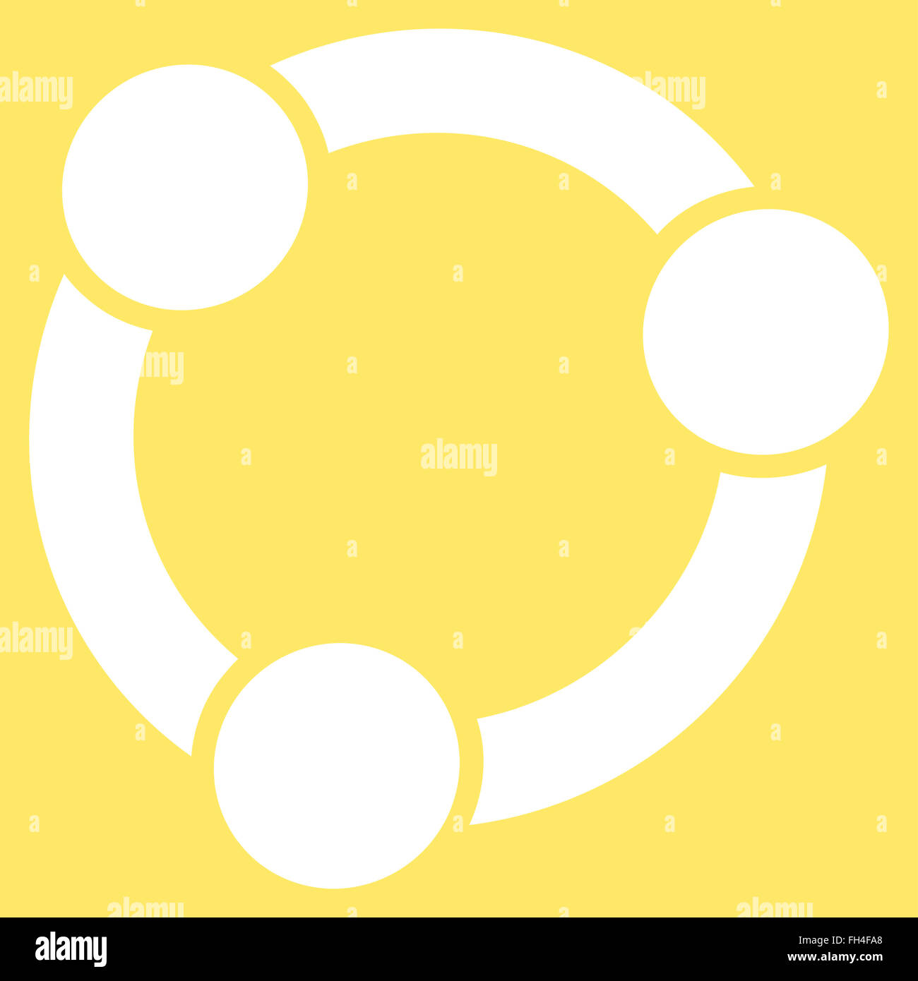 Collaboration Flat Icon Stock Photo - Alamy