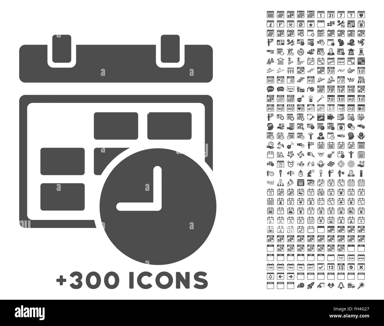 Date And Time Icon Stock Photo Alamy