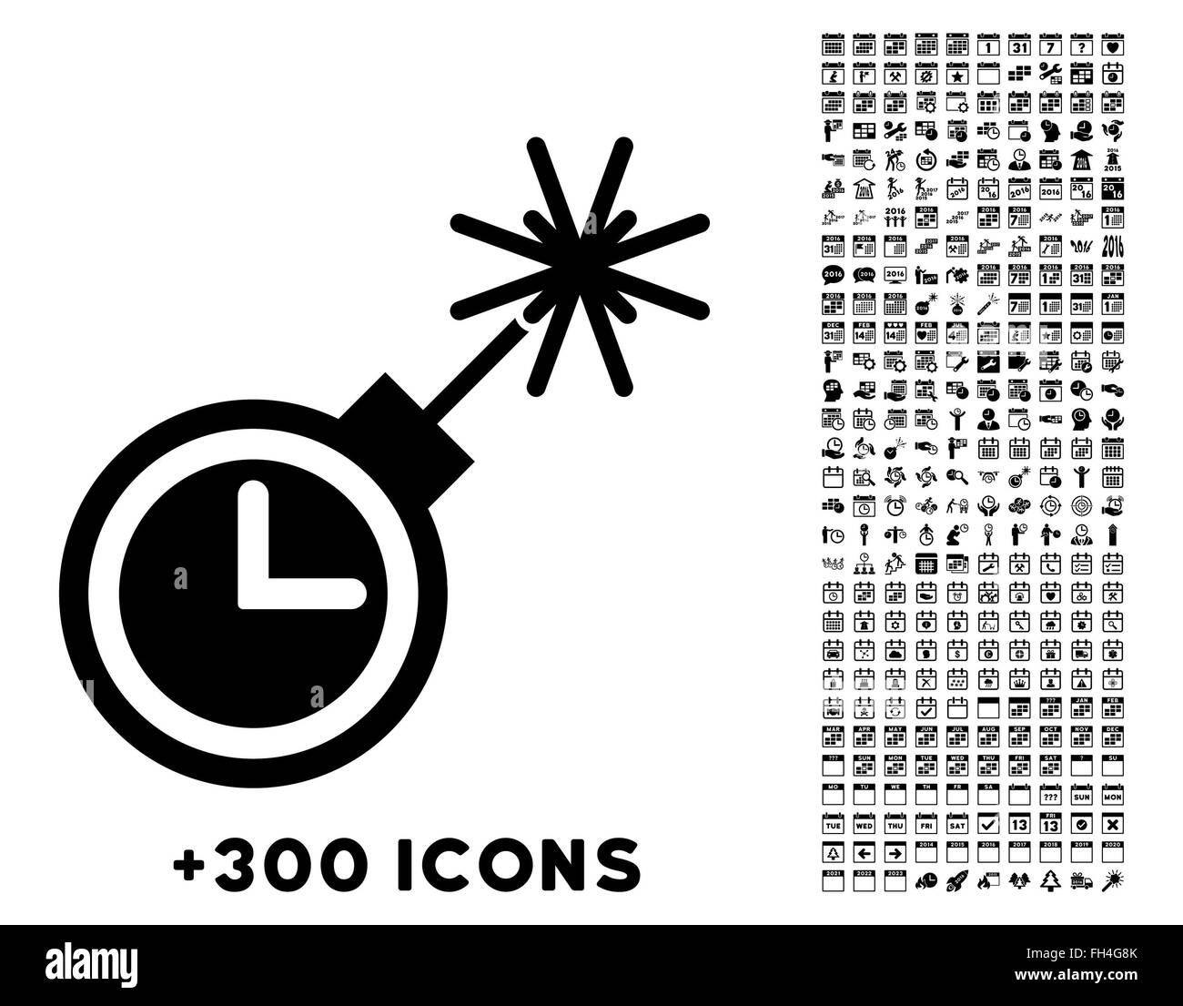 Time Bomb Icon Stock Photo - Alamy