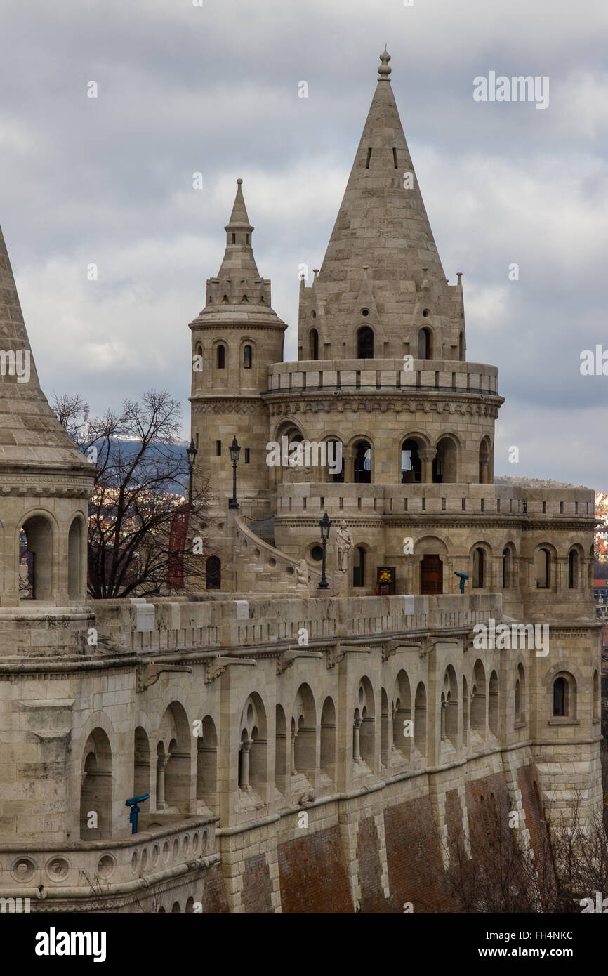 Close up Of Some Of The Beautiful Architecture On Fisherman s Bastion close-up-of-some-of-the-beautiful-architecture-on-fisherman-s-bastion