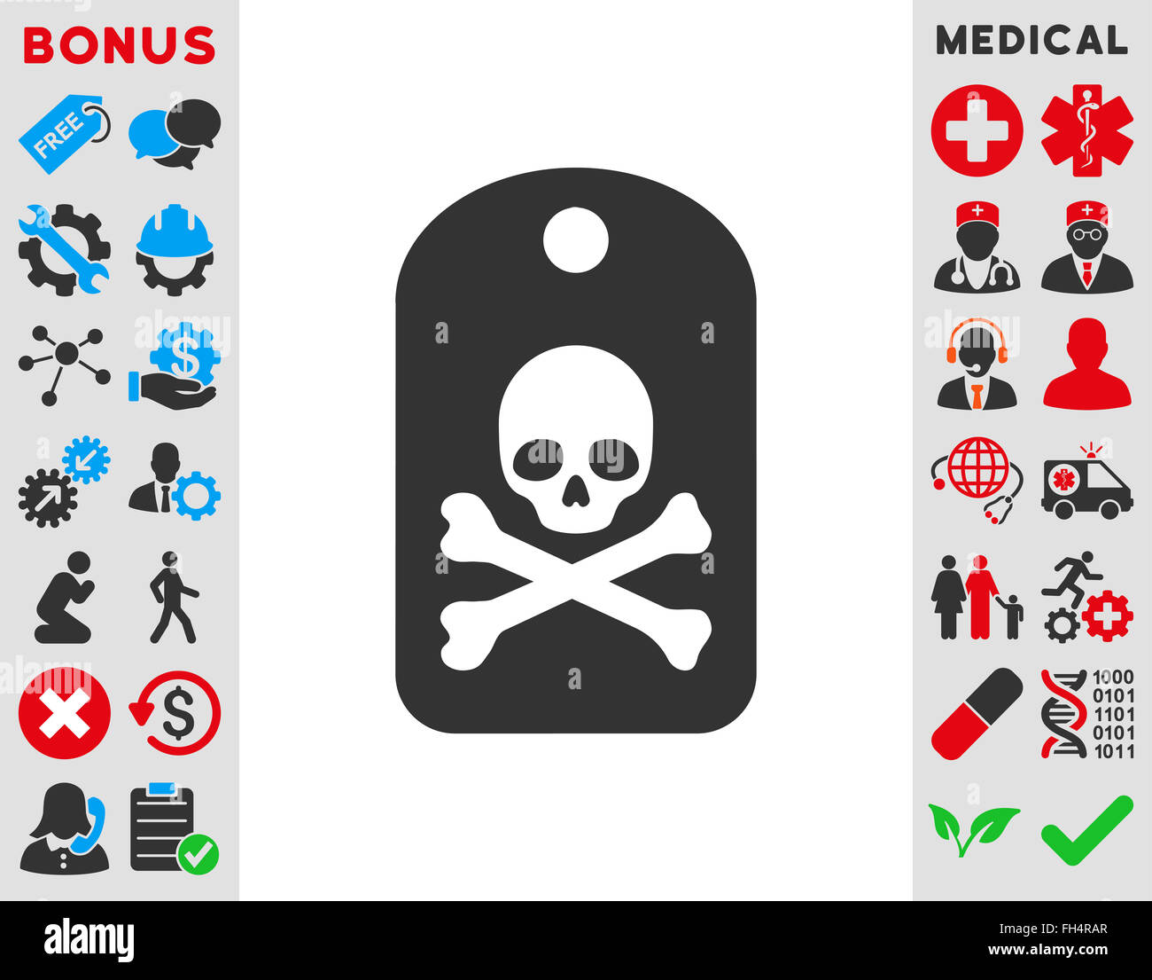Death Sticker Icon Stock Photo - Alamy