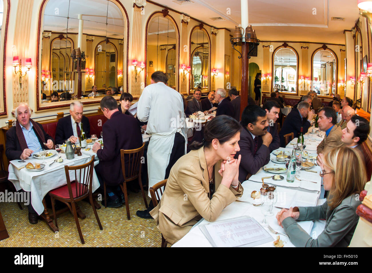 PARIS, France, Adults Sharing Meals, French Restaurant. classic