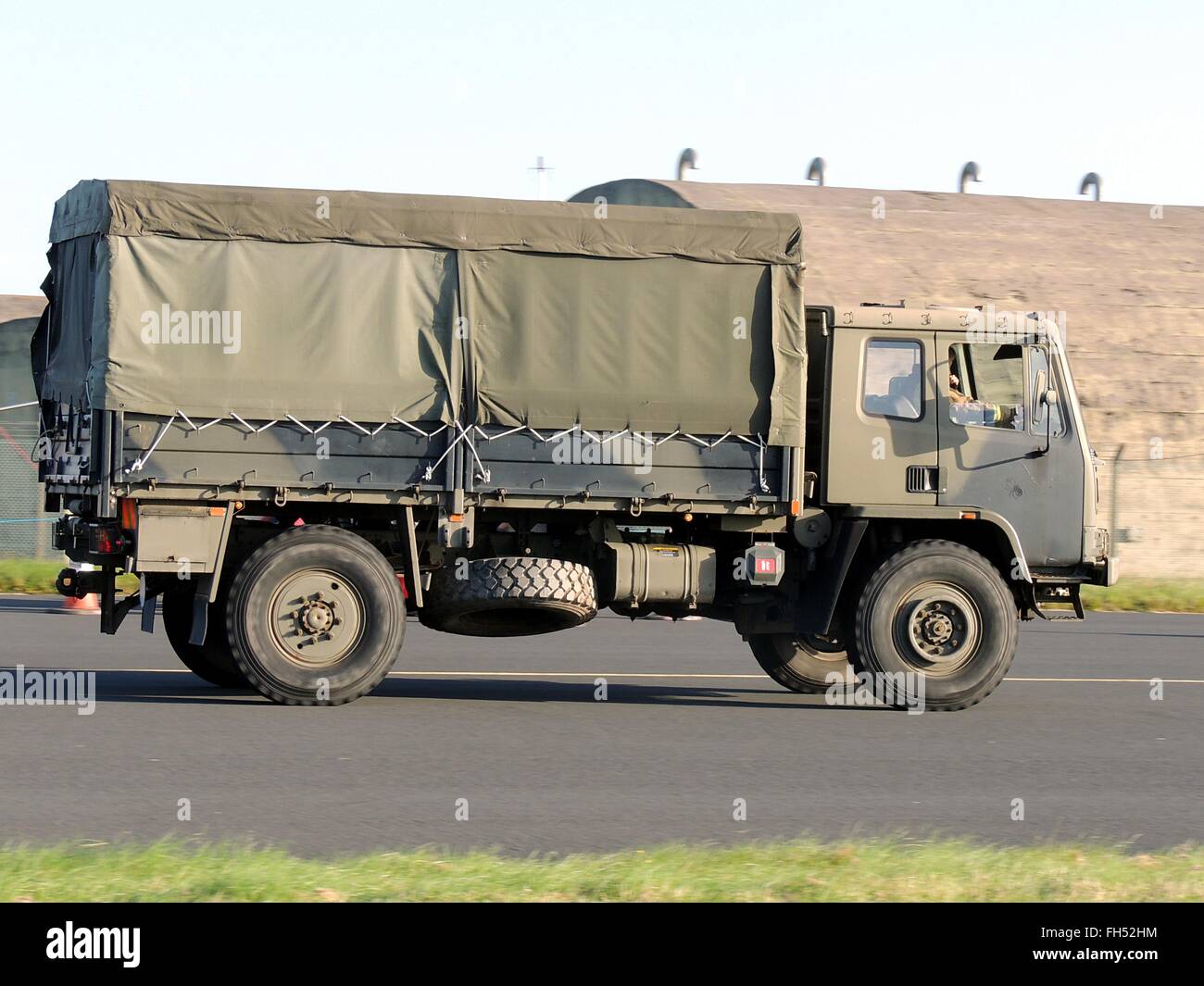 A Leyland DAF T244 military truck, at the RAF Leuchars Airshow in September 2012. Stock Photo