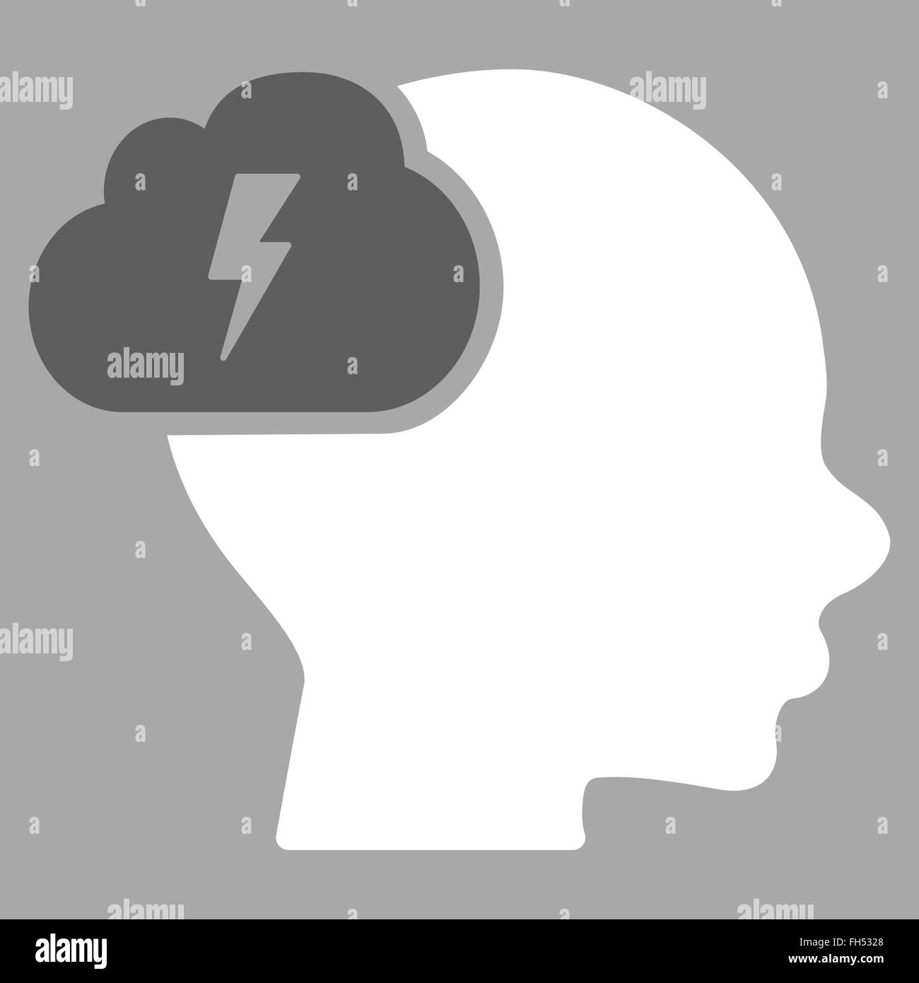 Brainstorm Vector Icon Stock Photo - Alamy