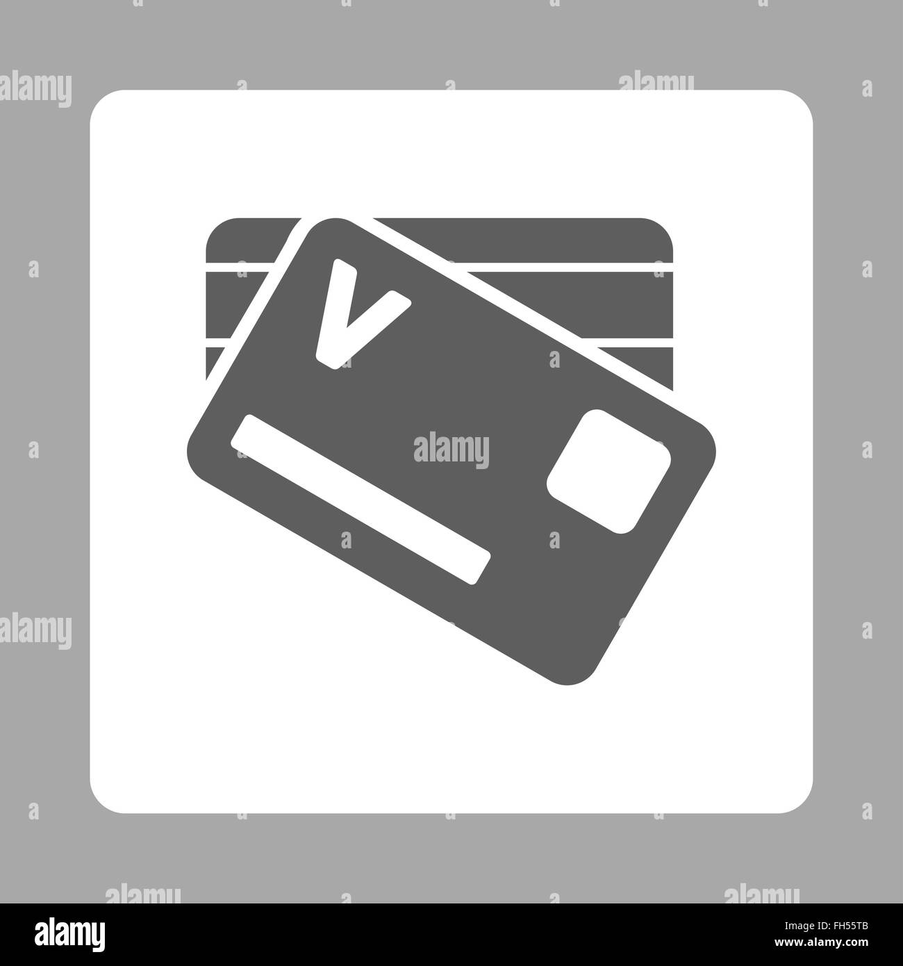 Banking Cards Rounded Square Button Stock Photo - Alamy