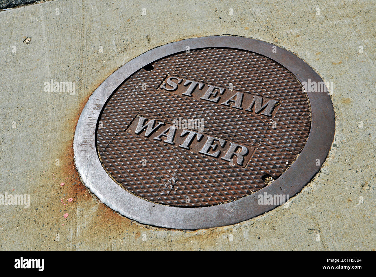 Sewer lids, utility access, drain covers, water meter access Stock