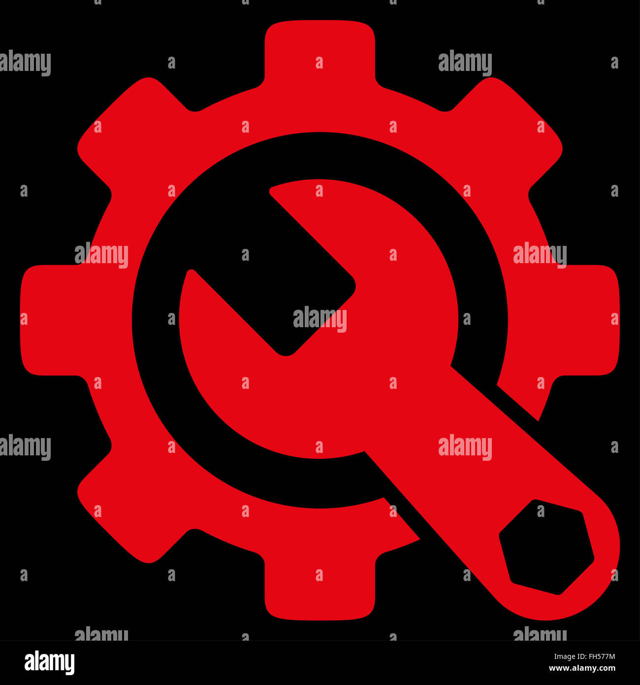Service Tools Icon Stock Photo - Alamy