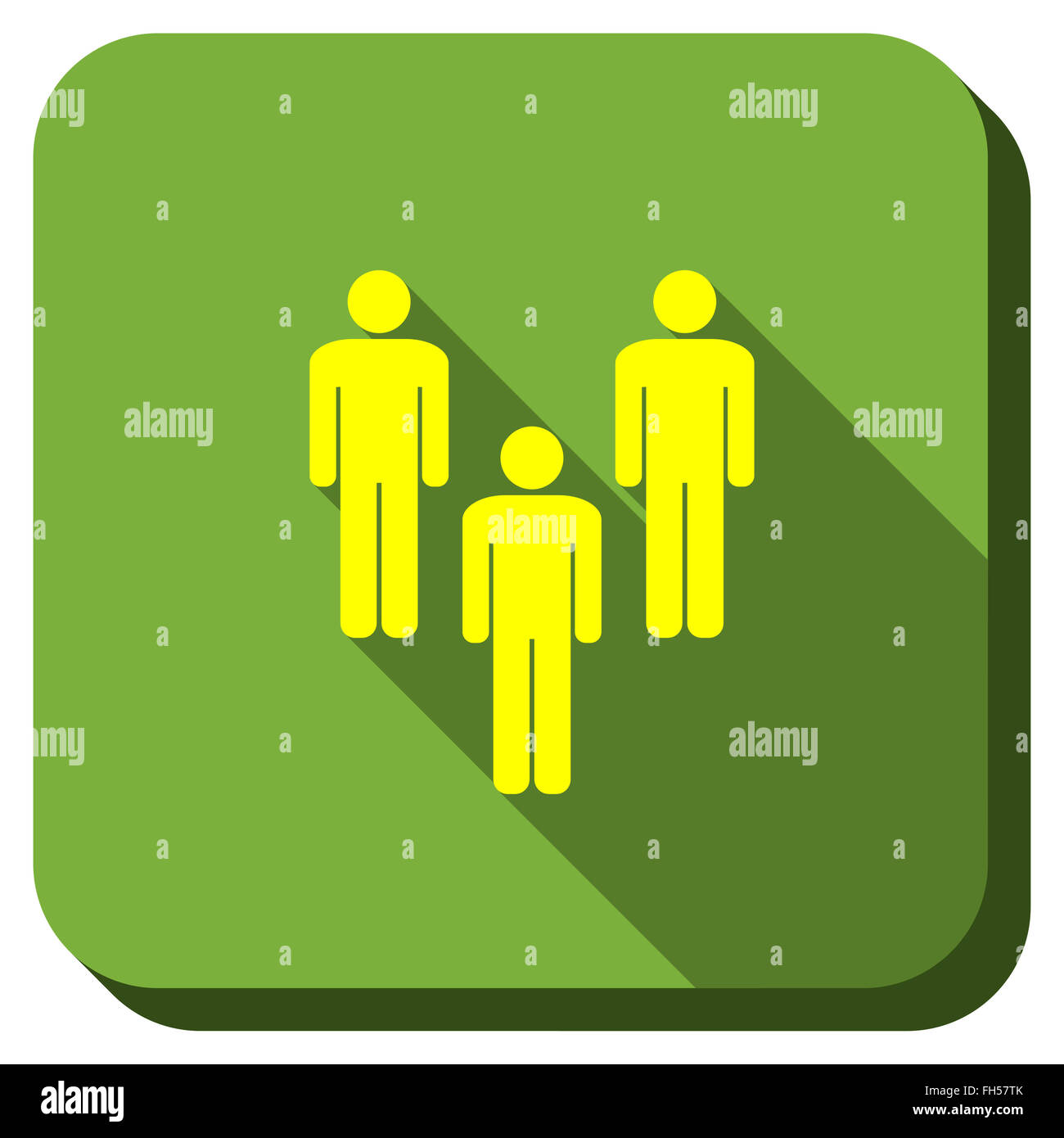 Men Community Longshadow Icon Stock Photo - Alamy
