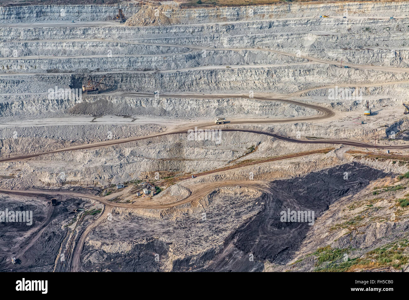 Stone quarry aerial Stock Photo Alamy