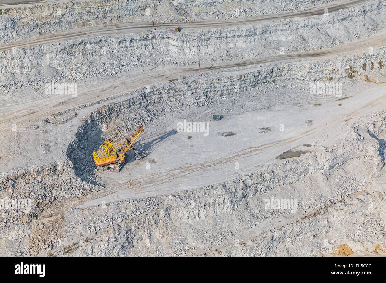 Stone quarry aerial Stock Photo Alamy