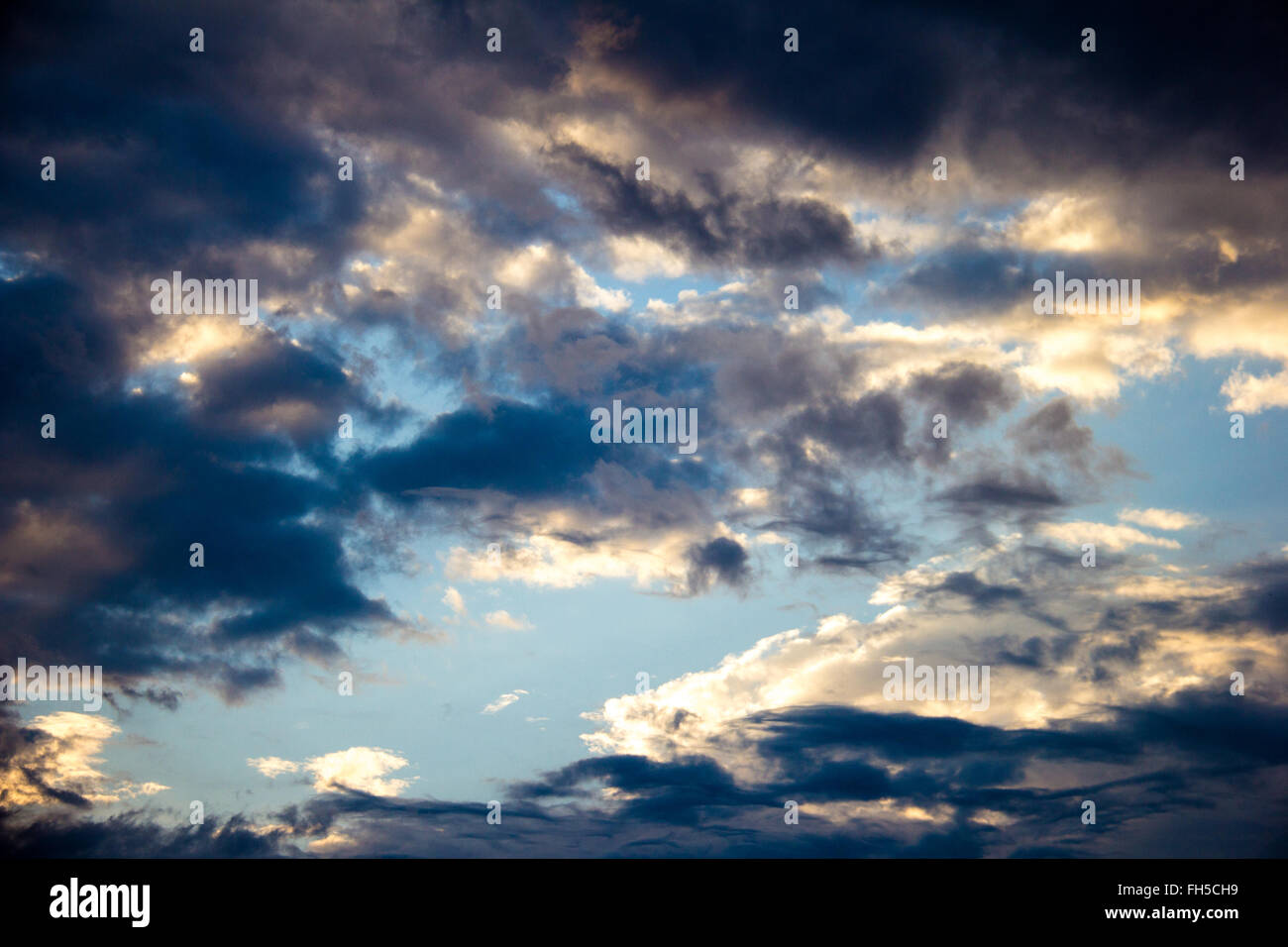 Cloudy Blue sky Stock Photo - Alamy
