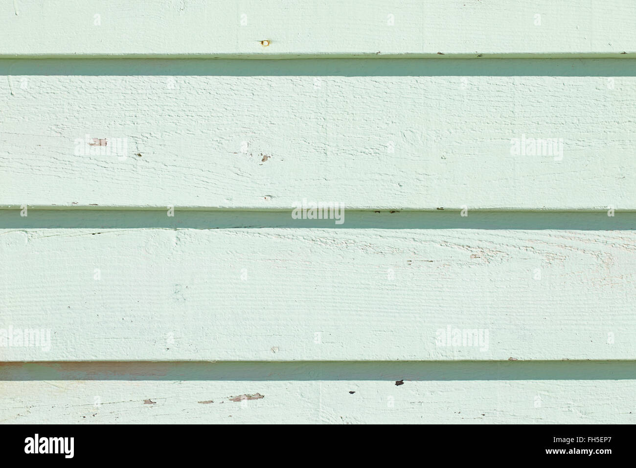 Close-up of Mint Green Painted Wooden Wall, Arcachon, Gironde, Aquitaine, France Stock Photo