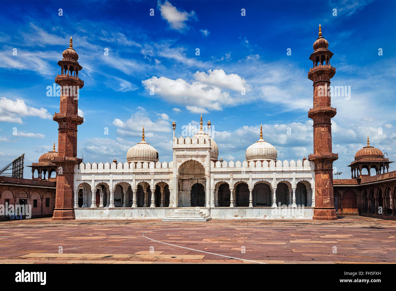 Moti Masjid Pearl Mosque, Bhopal, India Stock Photo