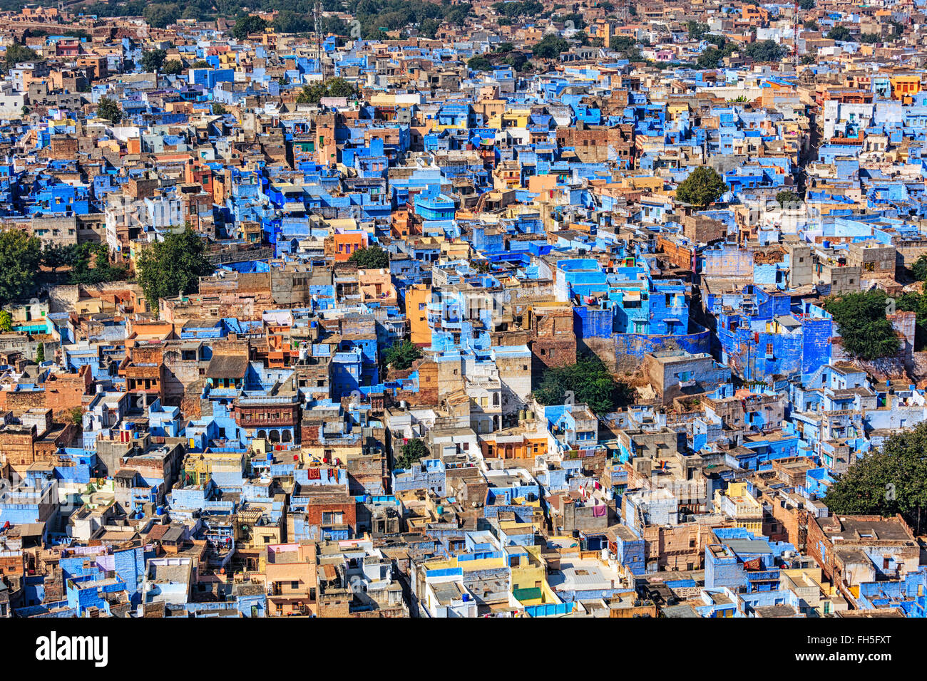 Jodhpur the Blue city, Rajasthan, India Stock Photo