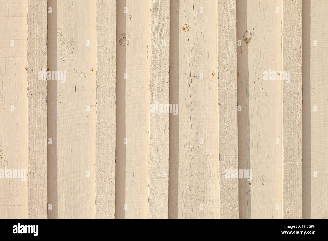 Close-up of Painted Wooden Wall, Charente-Maritime, France Stock Photo