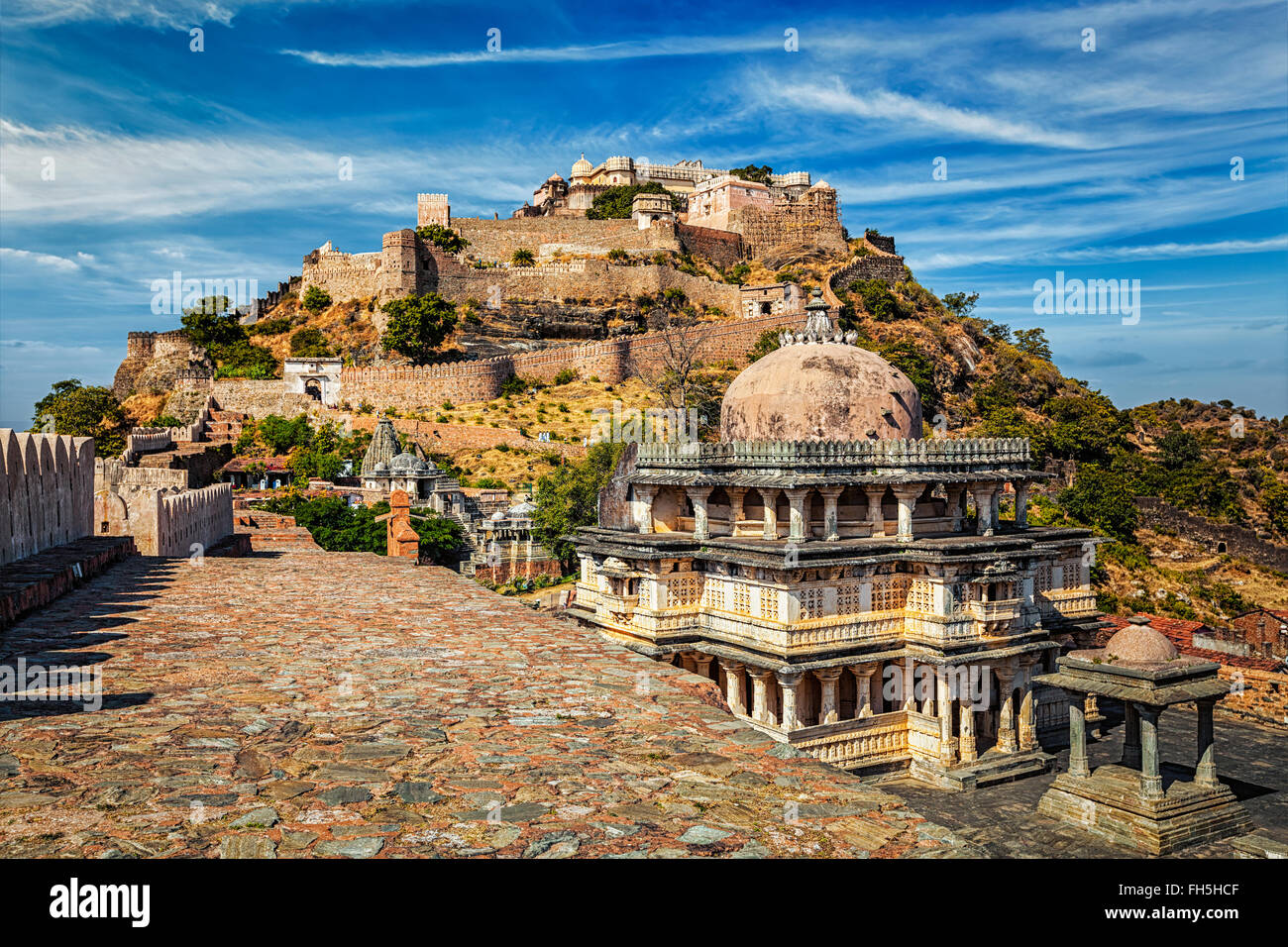 Kumbhalgarh fort, India Stock Photo