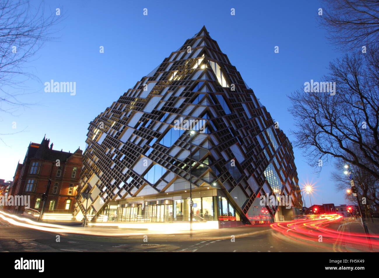 Sheffield Yorkshire UK 2016.The Diamond building on Leavygreave Road in the centre of the City of Sheffield - 2016 Stock Photo