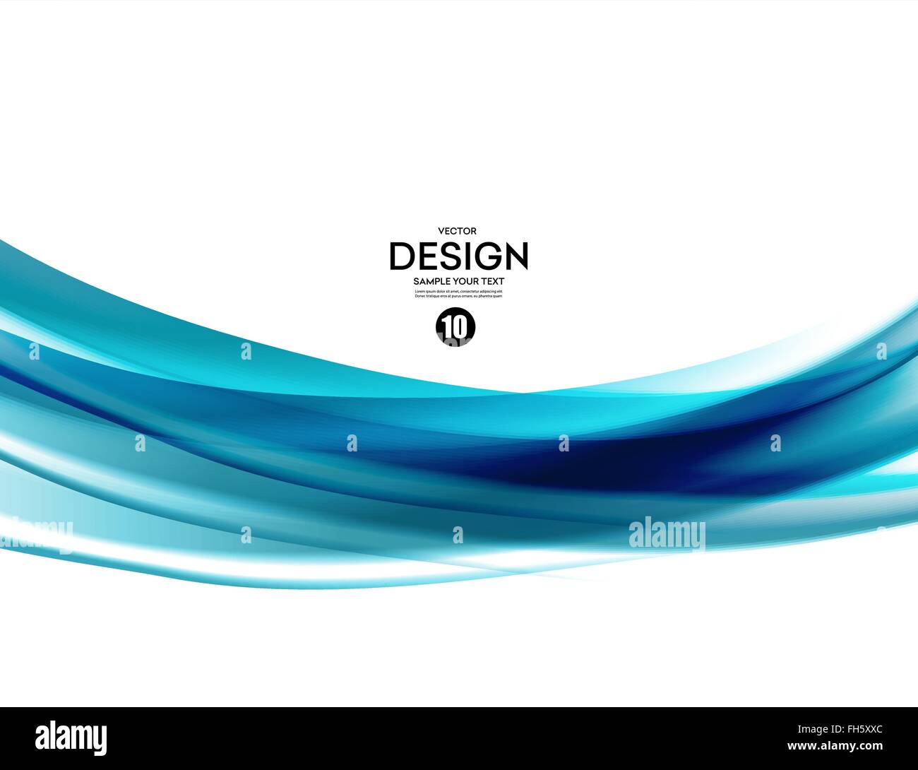 Abstract vector background, blue wavy Stock Vector Image & Art - Alamy