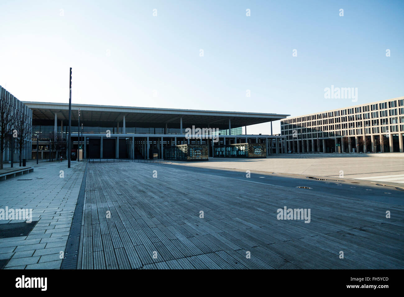 Willy Brandt place at Airport Berlin Brandenburg BER Stock Photo