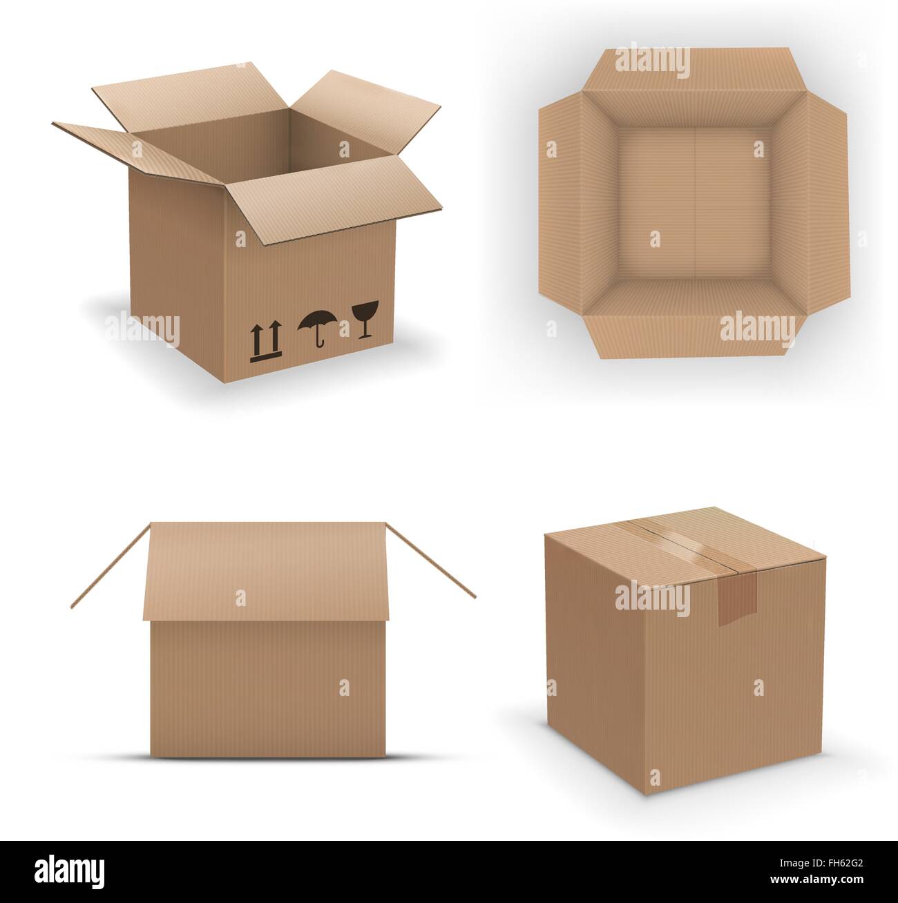 Recycle brown box Stock Vector Image & Art - Alamy