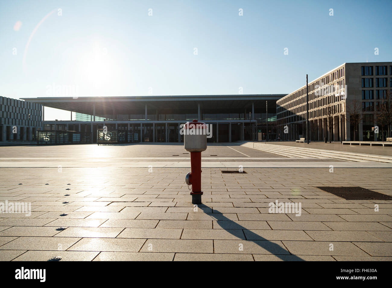 Willy Brandt place at BER Airport Berlin Brandenburg Stock Photo